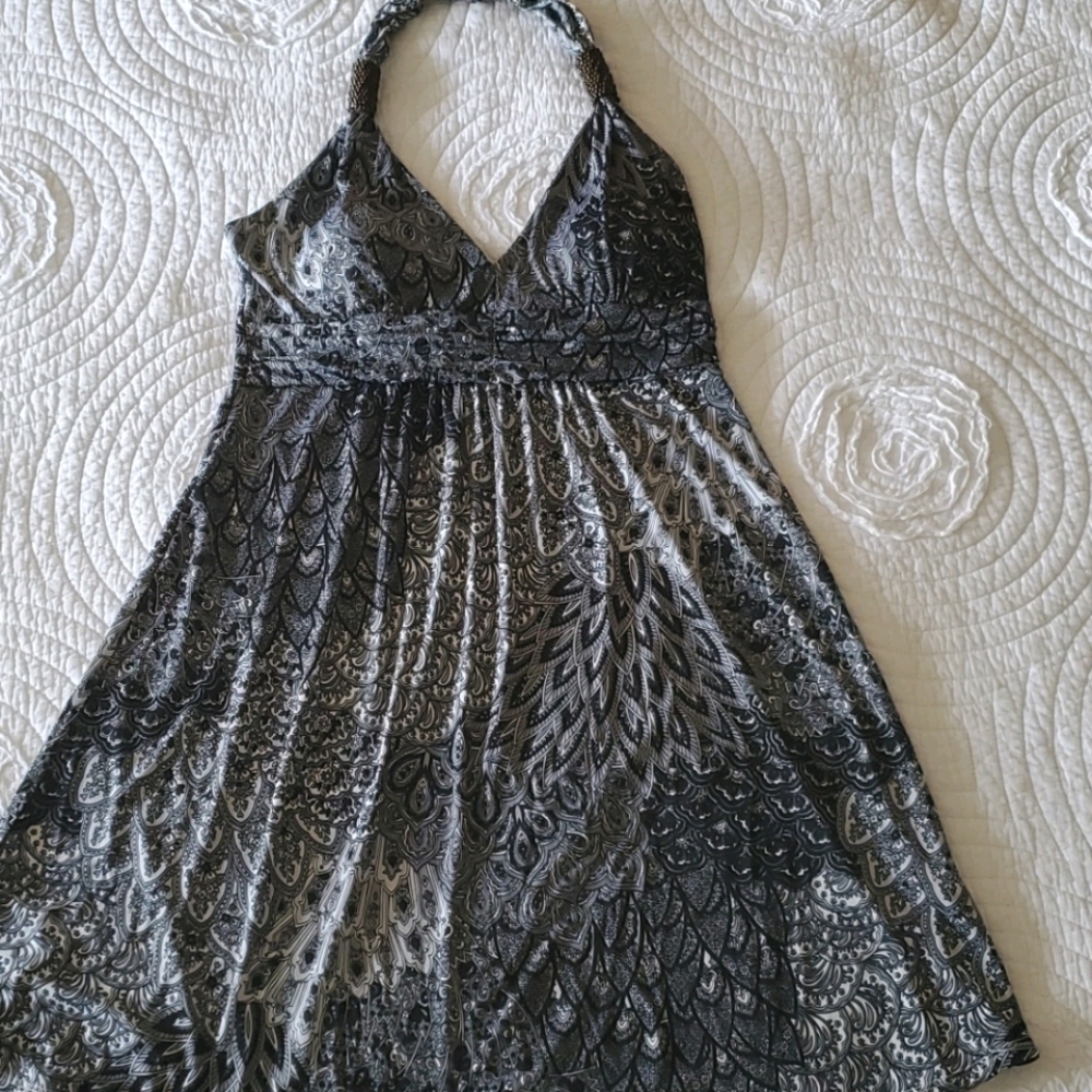 Short halter summer dress size L